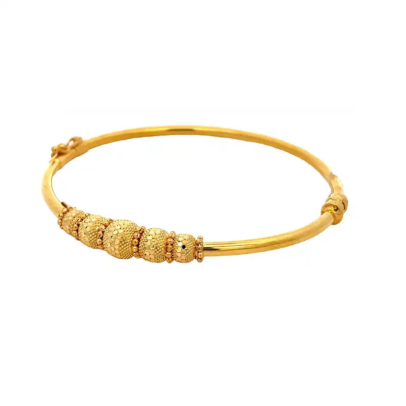 22K Gold Fashion Bangle - Free size